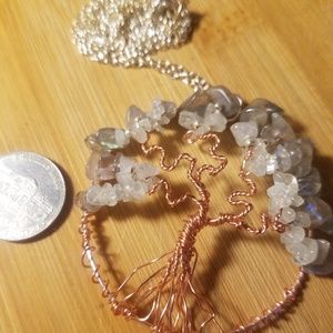 Labradorite + Aquamarine tree